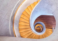 Escalier en colimaçon PRIMA Smart LED pour la rénovation de maisons de luxe, solutions optimales pour projets résidentiels, escalier fabriqué en usine