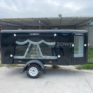 Retro Black Hearse Modern Classic Single Coffin Hearse High Quality Funeral Coffin Hearse <b>Trailer</b> for Sale - Product Image 6