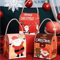 Venta al por mayor Mini Color sólido plegable cartón Festival caja de papel de regalo para el paquete de dulces y frutas