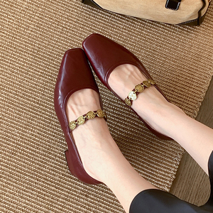 2025 New Design <strong>Closed</strong> Toe Metal Strap <strong>Lady</strong> <strong>Shoes</strong> for Dating Weddings Cocktail Parties Elegant Women's <strong>Shoes</strong> - Product Image 2