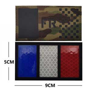 反射パッチフックとループ発光パッチ卸売フランス戦術パッチ服バッグ - Product Image 1