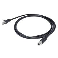 Connecteur Ethernet M12 X Code 8 broches, câble blindé, fiche RJ45 CAT6, étanche IP67, connecteur plaqué or pour applications automobiles et industrielles
