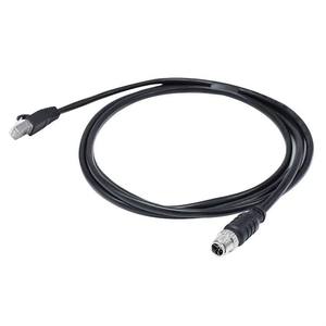 M12 X Code 8 Pin Ethernet Connector Shielded <b>Cable</b> Plug to <b>RJ45</b> CAT6 IP67 Waterproof Industrial Connector - Product Image 6
