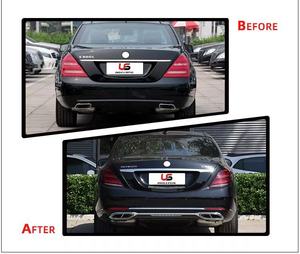 ชุดแต่งตัวถังรถยนต์สำหรับ S Class W221 ปี 2006-2014 อัพเกรดเป็น <span class=keywords><strong>W222</strong></span> สไตล์ Maybach ชุดกันชนหน้า-หลังพร้อมกระจังหน้า - Product Image 5