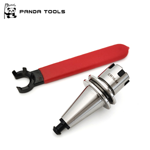 Porte-outil ISO20 ER16 de haute précision avec bouton de retenue à tige de traction, broche d'axe de routeur CNC équilibrée, filetage M8, en acier - Product Image 1