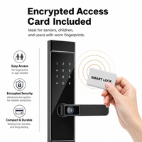 Kunci Pintu Pintar Tanpa Kunci Jaringan WiFi Vertexis, Sidik Jari, Aluminium Alloy, Pintu Kayu/Baja, Model TT Lock A7, Kontrol Aplikasi, Data Cloud
