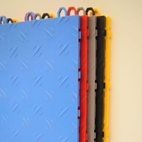 18 mm Dicke Industrielle PVC & PP Bodenbeläge Starre Modulare Farbige Verbund-Garagen-Dielen Abriebfest Rutschfest Klicksystem