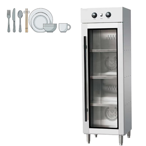 Armoire de désinfection professionnelle pour cuisine de restaurant et hôtel, en acier inoxydable, avec ozone, lumière UV-C et stérilisateur à air chaud, 200 plateaux/heure - Product Image 1