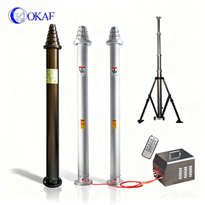 Torres de Telecomunicaciones Telescópicas de Aleación de Aluminio Móviles de Alta Calidad de 6 Metros con Antena Neumática y Accesorios de Iluminación - Product Image 1