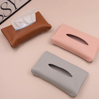 Porte-mouchoirs de voiture en cuir PU polyvalent, pochette à mouchoirs multi-usage pour pare-soleil, poignées, sièges, organisateur d'intérieur de voiture