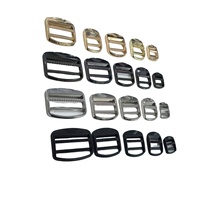 Boucle en forme d'œil plaquée 20-50mm pour sac à dos, sangle d'épaule, trapèze métallique à quatre niveaux, durable, pour cartable et usage urbain - Vente en gros