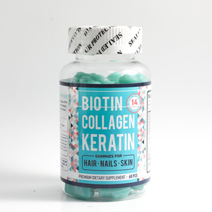 Etiqueta privada Nueva llegada Belleza DE LA PIEL Suplementos dietéticos 3 en 1 Biotin Collagen Keratin Gummies para la piel del cabello Uñas - Product Image 1