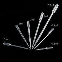 Pipette Pasteur en plastique jetable 0.5 ml 1 ml 3 ml 5 ml 10 ml