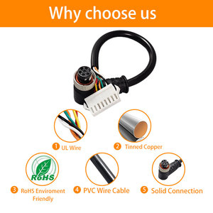 Kabel Konektor Custom GX12 6Pin ke SMP2.5 8PIN 24AWG Rakitan Kabel Harness - Product Image 5