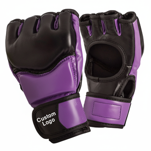 2025 nouvelle mode professionnel peau de vache MMA gants Logo personnalisé 8oz gants d'entraînement avec touts pour sport MMA gants OEM - Product Image 1