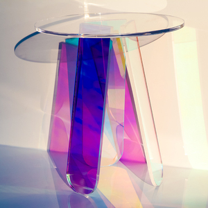 Factory Modern <strong>Clear</strong> Acrylic Coffee <strong>Table</strong> Household Iridescent Coffee <strong>Table</strong> - Product Image 3