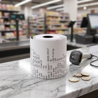 Rouleau de papier thermique au meilleur prix, 55 g/m², longueur 62 mètres, excellente qualité d'image