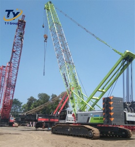 Grúa sobre orugas Zoomlion ZCC1800H usada, 180 toneladas, pluma de celosía, maquinaria pesada para construcción, contrapeso de 57 toneladas - Product Image 2