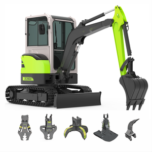 Mini Excavadora Económica EURO5 2.6T con Certificación CE, Excavadora ZE26GU de 2 Toneladas, Mini Excavadora Económica de 2.6 Toneladas - Product Image 1