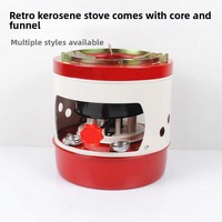 Réchaud de camping et pique-nique de style rétro, design intégré, pratique, à combustion d'huile