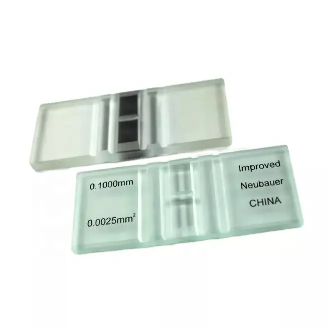 Lab Hospital Disposable Blood Cell Test Neubauer Improved blood cell counter Bright Line Hemocytometer Counting Chamber