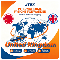 Transitaire fiable Chine-Royaume-Uni, services de transport maritime DDP FCL LCL en conteneurs, livraison porte-à-porte