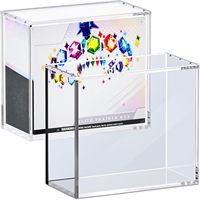 Boîte de protection pour cartes Elite Trainer Booster (ETB) en acrylique transparent de haute qualité, écologique, moderne, avec protection UV et couvercles magnétiques, taille personnalisable