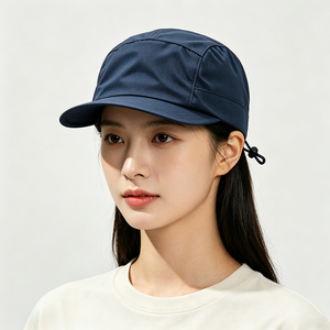 Custom Adults 4 Panel Quick Dry Canvas Camping Cap Adjustable Drawstring Outdoor Travel Sports <b>Hat</b> Lightweight Windproof - Product Image 1