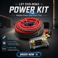 Kit de câblage pour amplificateur de voiture 0GA OFC |   Kit complet de câbles d'installation pour amplificateur de subwoofer audio de voiture avec porte-fusible ANL 200A