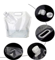 5L Boisson Blanc Bec Poche Un Gallon Sans BPA D'urgence En Plastique Stand Up Sac D'eau Conteneur