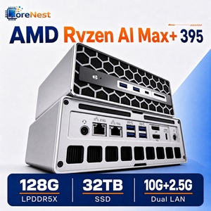 คอมพิวเตอร์ขนาดเล็ก Corenest Ai 395 พร้อมกราฟิกการ์ด Radeon 8060s รองรับจอแสดงผล 8k แบบ Quad Display หน่วยความจำ 128gb พอร์ต Usb4 ความเร็ว 40gbps เหมาะสำหรับงานสร้างสรรค์ รุ่น Xc-aimax395mini Radeon 8060 - Product Image 1
