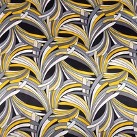 Tissu en polyester satiné imprimé sur mesure, motif floral, tissu sergé imprimé en polyester