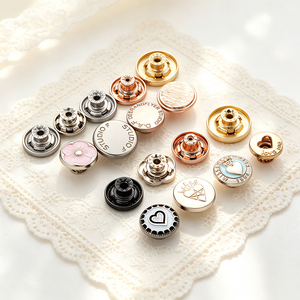 High‑End Zinc Alloy Shank Metal <b>Buttons</b> OEM Engraved Logo Decorative <b>Buttons</b> for Blazer Coat Clothing Accessories - Product Image 4