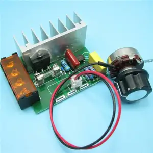 4000W 0-220V AC SCR Electric Voltage Regulator Motor Speed Controller with External knob