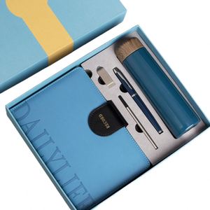 Cadeaux IStapromo, nouveaux cadeaux d'affaires de luxe, carnet A5 personnalisé, stylo, thermos USB, gobelet, cadeau promotionnel gaufré pour le Nouvel An - Product Image 1