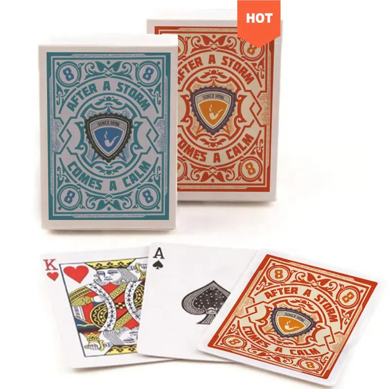 Front And Back Printing 108 Full Color Printing Game Playing Card With Box In Double Tin Poker