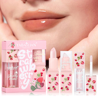 Mignon baume à lèvres longue durée huile pour les lèvres hydratant nourrissant hydratant ensemble de soins pour les lèvres empêche les fissures sèches fissuration rouge à lèvres