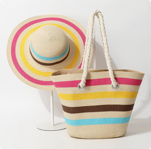 Bolso de <span class=keywords><strong>Playa</strong></span> y Picnic para Mujer Más Vendido - Bolso Tejido Colorido - El Secreto para Lucir con Estilo y Tomar Fotos Increíbles - Product Image 4