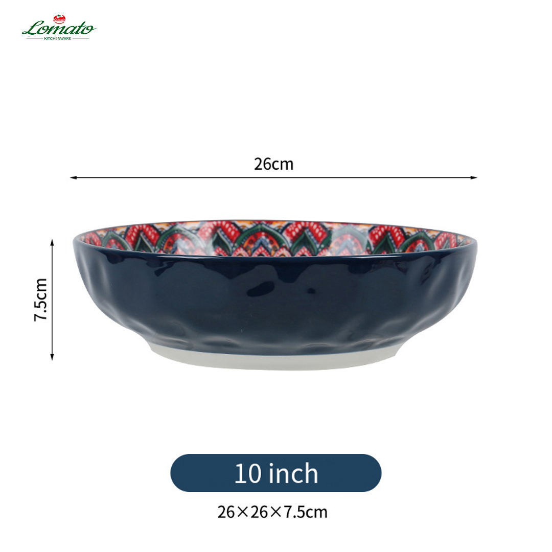 10-inch stone-patterned large bowl.