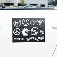 Autocollants de transfert personnalisés pour voiture avec logo noir sur fond noir, autocollants personnalisés pour carrosserie/fenêtre de voiture pour la promotion
