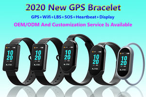 Pabrik OEM detak jantung + <span class=keywords><strong>Sensor</strong></span> Suhu Pemantauan <span class=keywords><strong>SOS</strong></span> panik panggilan GPS gelang pelacak untuk anak/orang tua/pasien - Product Image 6