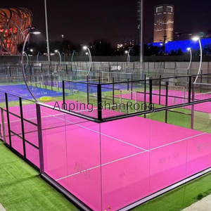 Cancha de Pádel de Acero Panorámica de 360 Grados a Precio Económico, para Exteriores, Profesional, para Competición, con Marco Galvanizado en Caliente y Vidrio Templado - Product Image 3