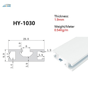 Alta qualità 10x20 10x30 V Slot T Slot industriale alluminio estrusione catena di montaggio taglio profilo in alluminio - Product Image 2