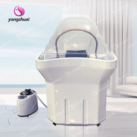 Réservoir d'eau portable Yongshuai de 60 L, lavabos pour shampooing, mobilier de salon, hauteur réglable, lavabo pour laver les cheveux, évier pour salons de beauté