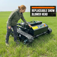 Tondeuse à gazon robotisée électrique portable à télécommande, alimentée par batterie, machine intelligente pour couper l'herbe, idéale pour les villas, les jardins et les petites pelouses