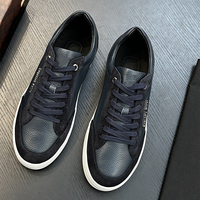 Chaussures de skate décontractées pour hommes, style luxe, artisanat original, en cuir véritable, à lacets, baskets quotidiennes, chaussures plates toutes saisons, artisanat original