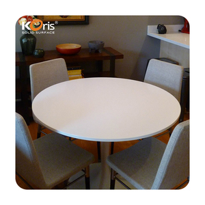 Koris thương hiệu tùy chỉnh Đá Nhân Tạo acrylic rắn bề mặt đá cẩm thạch bàn ăn - Product Image 6