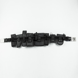 Eight Piece Belt Set Black Nylon For <b>Security</b> Patrol Duty <b>Equipment</b> - Product Image 1