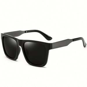 Lunettes de soleil polarisées surdimensionnées pour homme, style rétro, avec logo personnalisé, monture large carrée, pour la conduite - Product Image 6
