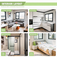 Meilleures ventes : Maison conteneur extensible de 20 pieds, design moderne, installation rapide, couleur personnalisable, bureau modulaire préfabriqué, unité d'habitation secondaire